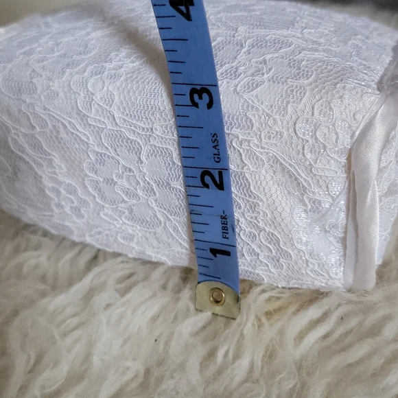 Vintage Jessica Mcclintock Embroidered Lace Zippered Pouch Small Bridal Clutch - Picture 8 of 12